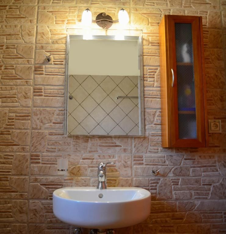 Bathroom washbasin at Andri House